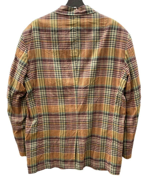 ダブルアールエル RRL 90s 90年代 三ツ星タグ 3B JACKET テーラード センターベント ヴィンテージ VINTAGE ラルフローレン RALPH LAUREN コットン USA製 マドラスチェック ジャケット マルチカラー Mサイズ 104MT-2034
