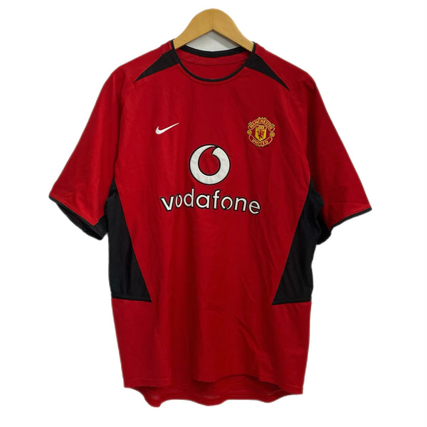ナイキ NIKE マンチェスターユナイテッド Manchester United ユニフォーム ゲームシャツ 2002-03 Tシャツ レッド Mサイズ 201MT-4561