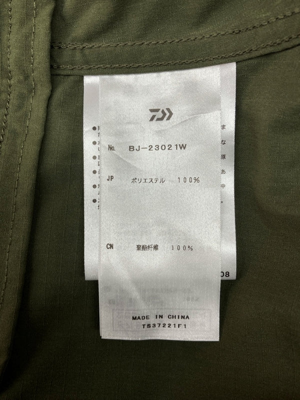 ダイワピアサーティンナイン DAIWA PIER39 TECH MIL BDU JACKET テック ジャケット シャツ フィッシング ジップアップ 緑 BJ-23021W ジャケット 無地 カーキ Mサイズ 104MT-910