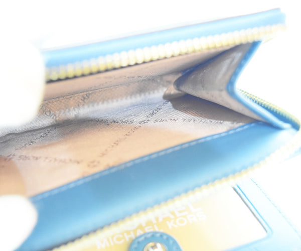 マイケルコース MICHAEL KORS ロゴ 財布 折り財布 二つ折り 財布・ケース レディース財布 ブルー 103SA-31