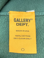 ギャラリーデプト GALLERY DEPT CENTER LOGO PULL OVER HOODIE センター ロゴ プルオーバー フーディ パーカー 緑 パーカ ロゴ グリーン Lサイズ 104MT-1276