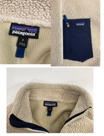 パタゴニア PATAGONIA Classic Retro-X Jacket クラシックレトロX ボア フリース 23056FA17 ジャケット ベージュ Sサイズ 101MT-3581