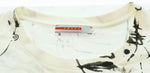 プラダ PRADA 2007ss Adam Neate アダムニートアーカイブ archive 総柄 プリント 半袖Tシャツ 白 Tシャツ ホワイト Lサイズ 103MT-2646