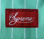 シュプリーム SUPREME Supreme Pinstripe Baseball Jersey ベースボールジャージ 半袖カットソー グリーン ストライプ Mサイズ 201MT-2622