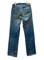 リーバイス Levi's 501XX 60s 60年代 ギャラなし 紙パッチ Vintage ヴィンテージ ジーンズ デニムパンツ ジーパン ボタン裏W 赤耳 青 無地 デニム ブルー W34 L35 104MB-178