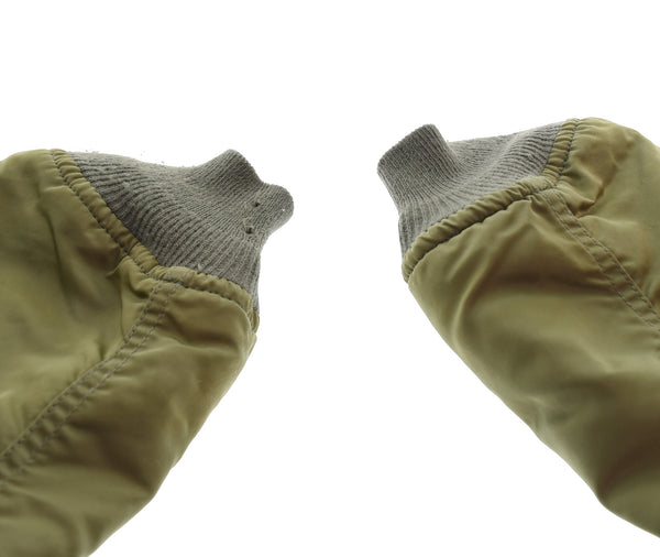 アルファ ALPHA 90s N-2B フライトジャケット Made in USA 90's USA製 短丈 ボックスシルエット Y2K 1615-573-8335 ジャケット カーキ Lサイズ 103MT-3352