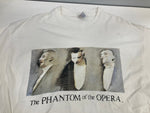 ヴィンテージ vintage 90's 90s Hanes THE PHANTOM OF THE OPERA オペラ座の怪人 プリント 袖裾シングルステッチ USA製 XL Tシャツ ホワイト LLサイズ 101MT-3410