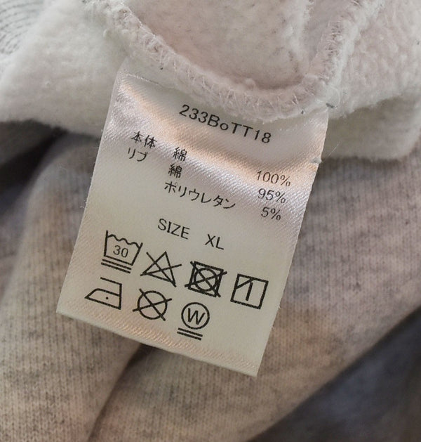 ボット BoTT 23AW 2Y HOODIE コットンフーディー 刺繍ロゴ 233BoTT18 パーカ グレー LLサイズ 103MT-2416