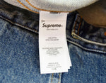 シュプリーム SUPREME 24AW DISTRESSED SELVEDGE TRUCKER JACKET ディストレスト セルビッジ トラッカー ジャケット デニム ジャケット青 ジャケット ブルー LLサイズ 103MT-1374