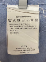 モンクレール MONCLER GAMME BLEU CAMICIA OXFORD BD SHIRT ボタンダウン シャツ 長袖 胸ポケット 青 D13915200420 26525 サイズ 0 長袖シャツ ロゴ ブルー 104MT-1076