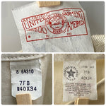 【曜日割引対象外】 カーハート Carhartt 80's USA製 オーバーオール 100周年 64310 つなぎ・オーバーオール ホワイト 40×34サイズ 201MB-1008 VB