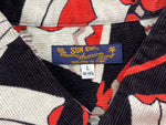 サンサーフ SUN SURF コーデュロイ ボタンダウン 細畝 総柄 L/S CORDUROY SHIRT 119BLK SS27708 長袖シャツ 総柄 ブラック Lサイズ 104MT-2314
