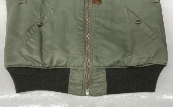 バズリクソンズ BUZZ RICKSON'S TYPE MA-1 Bomber Flight Jacket ボンバー フライト ジャケット アウター AIR FORCE 緑 BR10981 982 ジャケット 無地 カーキ XLサイズ 104MT-594