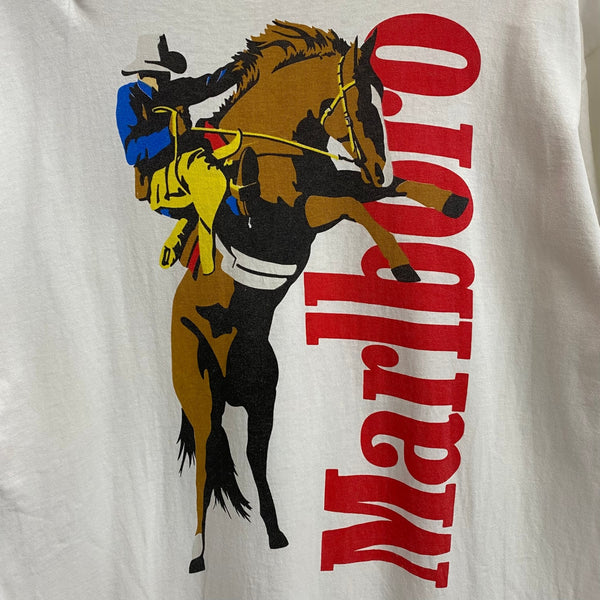 【曜日割引対象外】 US古着 90’s 90s 90年代 マルボロ Marlboro FRUIT OF THE LOOM ポケット Tシャツ ホワイト XLサイズ 201MT-3628 VB