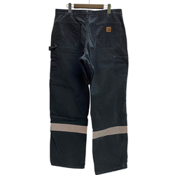 【曜日割引対象外】 カーハート Carhartt リフレクター ペインターパンツ インナーチェック カーゴパンツ ブラック 36×32サイズ 201MB-1144 VB