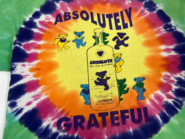 バンド band 00's DELTA  Absolutely Greatful Grateful Dead Absolute Vodka Liquid Blue リキッドブルー グレイトフル・デッド タイダイ Tシャツ マルチカラー Lサイズ 101MT-3491