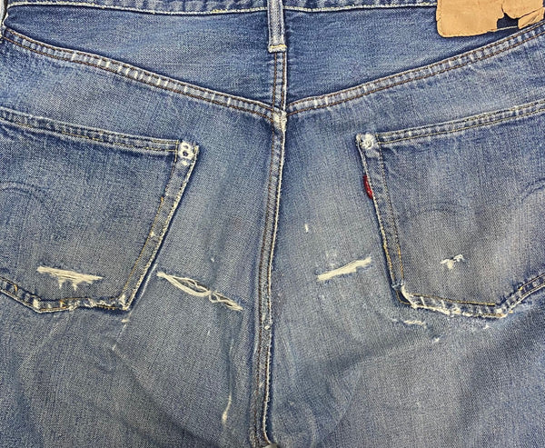 【曜日割引対象外】 リーバイス Levi's 60's 501XX ギャラ無し 紙パッチ デニム ブルー W34サイズ 201MB-969 VB