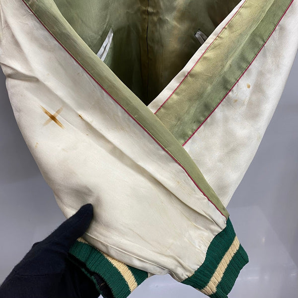 【曜日割引対象外】 ヴィンテージ vintage 50's Souvenir Jacket KOREA SPEED バタフライZIP スカジャン ジャケット ブラック 201MT-3859 VB