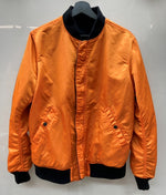 シュプリーム SUPREME リバーシブル Reversible MA-1 ブルゾン アウター 2WAY コットン ナイロン ジップアップ BLACK 黒 ORANGE オレンジ 51305 ジャケット 無地 ブラック Mサイズ 104MT-1943
