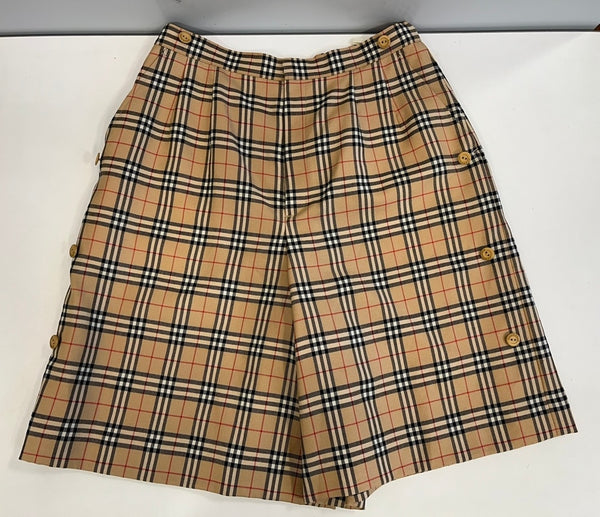 バーバリー Burberry GOLF ゴルフ キュロットスカート ショートパンツ バーバリーチェック  キュロット ベージュ サイズ9 101LB-30