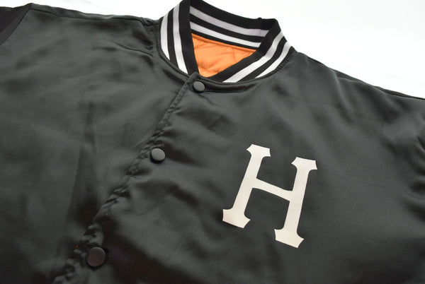 ハフ HUF BACK 2 BACK REVERSIBLE JACKET リバーシブル ジャケット ボンバージャケット 黒 JK00451 ジャケット ブラック Lサイズ 103MT-2686