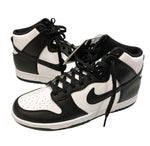 ナイキ NIKE Dunk High RETORO ダンク ハイ レトロ  黒×白 ブラック DD1399-105 メンズ靴 スニーカー ホワイト 27.5cm 101-shoes1679