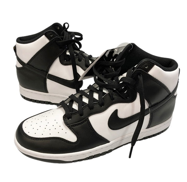 ナイキ NIKE Dunk High RETORO ダンク ハイ レトロ  黒×白 ブラック DD1399-105 メンズ靴 スニーカー ホワイト 27.5cm 101-shoes1679