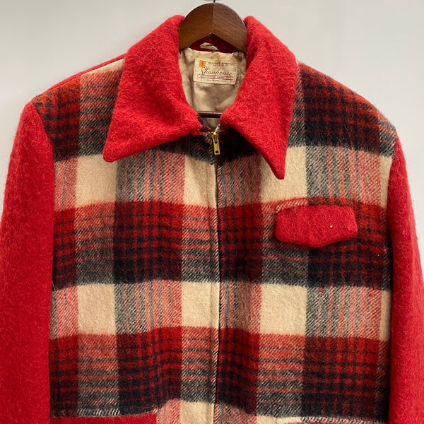 【曜日割引対象外】 ヴィンテージ vintage ~50's シャンハウス shanhouse ウールコート ジャケット レッド 201MT-4712 VB