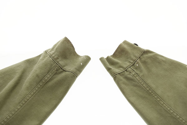 ミリタリー Military アメリカ軍 M-51 フィールドジャケット ペンキ 雰囲気 USARMY CROWNジッパー 8405-255-8591 S-S ジャケット カーキ 103MT-2929