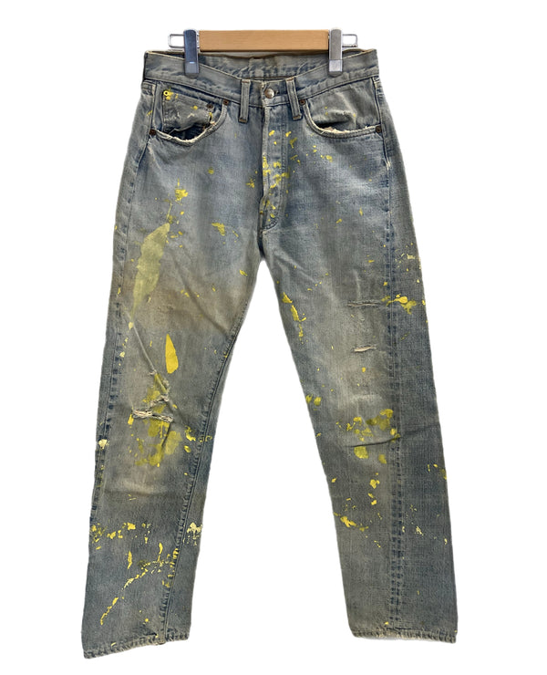 リーバイス Levi's 70's 70年代 501 66 BIGE 移行期 ボタン裏6刻印 不均等V 赤耳 VINTAGE ヴィンテージ デニム ブルー 101MB-631