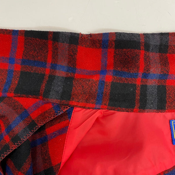 【曜日割引対象外】 ペンドルトン PENDLETON 70's ウール チェックシャツ ボードシャツ ネルシャツ オープンカラー USA製 長袖シャツ レッド XLサイズ 201MT-4773 VB