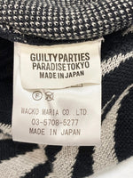 ワコマリア WACKO MARIA LEAF JACQUARD CARDIGAN  23SS 黒 MADE IN JAPAN セーター 総柄 ブラック Mサイズ 101MT-2143