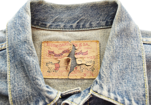 ステュディオ・ダルチザンSTUDIO D'ARTISAN  大戦モデル 1stタイプ デニムジャケット Gジャン ジャケット ブルー Lサイズ 103MT-3555