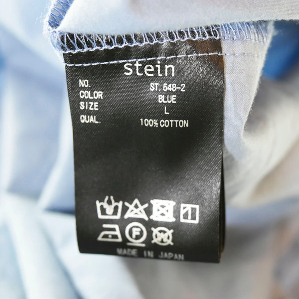 シュタイン stein OVERSIZED 半袖シャツ 青 ST548-2  半袖シャツ 無地 ブルー Lサイズ 103MT-412