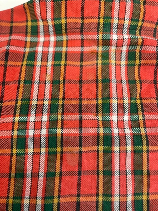 ファイブブラザー FIVE BROTHER 70s～ Vintage ヴィンテージ ネルシャツ チェックシャツ  US古着 赤系 長袖シャツ レッド Mサイズ 101MT-4096