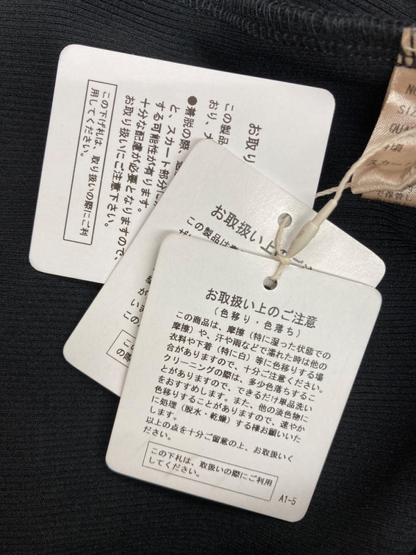 トゥデイフル TODAYFUL ドッキング ギャザー Docking Gather Onepiece ドレス Dress ノースリーブ カップイン 異素材 ドロストリング BLACK 黒 12310323 ワンピース 無地 ブラック SIZE38 104LT-150