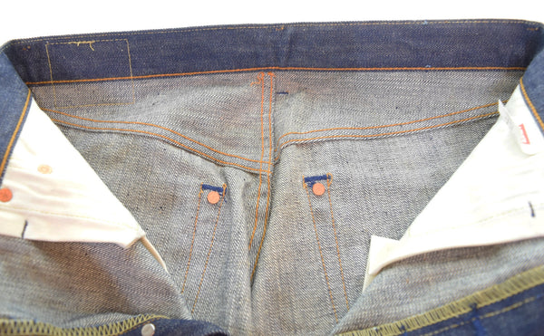 リーバイス Levi's 50S-XX DEAD STOCK デッドストック 日本製 復刻 99年製 90年代 90's 90s BIG E 赤耳 501xx 501  デニム ブルー W34L36 103MB-604