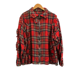 Artificial Eye  70's~80’s 70~80年代 Dリング パラシュートジャケット punk ロンドン UK タータンチェック パンクロック 当時物 VINTAGE ヴィンテージ - ジャケット 101MT-4620