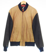 ミスタージュンコ Mr.JUNKO オール レザー スタジャン バイカラー Vintage 80'S 80年代 COW LEATHER カウレザー 牛革 M ジャケット マルチカラー Mサイズ 103MT-3441