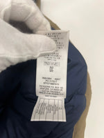 パタゴニア PATAGONIA 2015年製 Bivy Down Vest ビビーダウンベスト アウトドア 茶 紺 バイカラー 27586FA15 ベスト ベージュ Sサイズ 101MT-5127