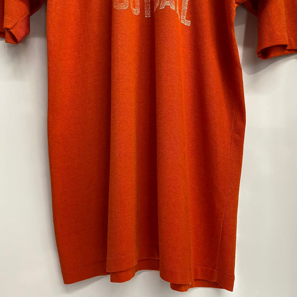 【曜日割引対象外】 チャンピオン Champion 70's 80's  フットボールtシャツ Tシャツ オレンジ 201MT-4230 VB