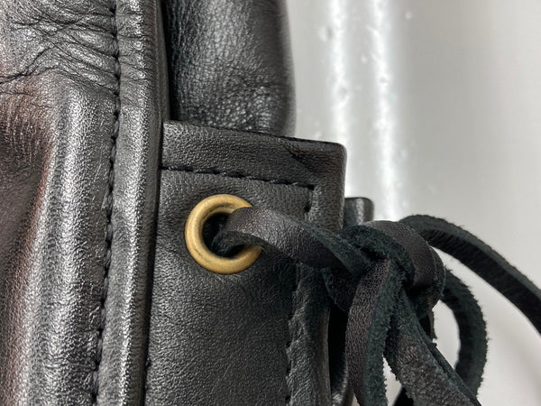 カドヤ KADOYA EVO パデッドライダース シングル ライダースジャケット レザージャケット サイドレース レースアップ 牛革 黒 　 ジャケット 無地 ブラック Lサイズ 104MT-2130