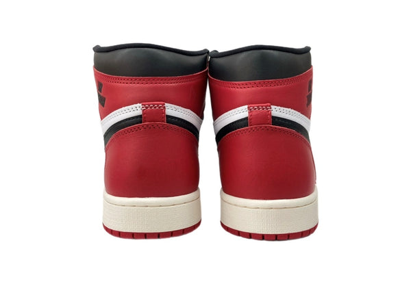 ナイキ NIKE 24年製 AIR JORDAN 1 RETRO HIGH OG BLACK TOE REIMAGINED エア ジョーダン レトロ ハイ ブラック トゥ リイマジンド AJ1 つま黒 白 赤 黒 DZ5485-106 メンズ靴 スニーカー ブラック 27.5cm 104S-717