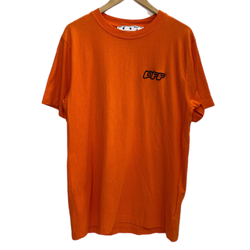 オフホワイト Off-White 21SS ピエロTee OMAA027F21JER015 Tシャツ オレンジ Mサイズ 201MT-4526
