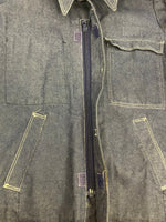 ヴィンテージ vintage 80's 80年代 EURO ユーロ フレンチワーク デニムジャケット カバーオール フランス製 44/M ジャケット ブルー Mサイズ 101MT-4234