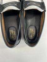 ジーエイチバス G.H.BASS Weejuns LARSON ラーソン ツートンカラー コイン ローファー 白 黒 BA11010H 001 メンズ靴 ローファー ブラック サイズ42 101sh-2090