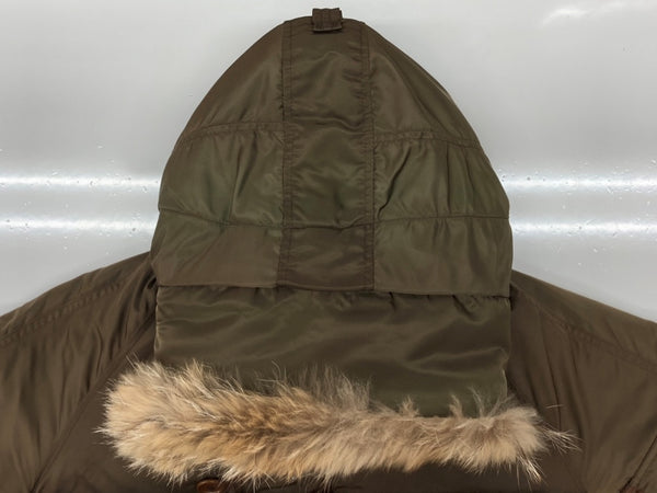 スピワック SPIEWAK Golden Fleece N-3B FLIGHT JACKET フライト ジャケット ミリタリー ジップアップ ファー USA製 アウター 緑 1N3BFC サイズ 36 ジャケット 無地 グリーン 104MT-1867