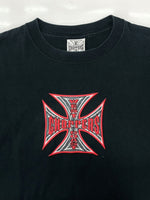 US US古着 90s 00s WEST COAST CHOPPERS T-Shirt ウエスト コースト チョッパーズ Tシャツ デビル 半袖 黒 Tシャツ ロゴ ブラック Mサイズ 104MT-2345