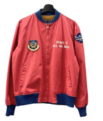 バズリクソンズ BUZZ RICKSON'S × PEANUTS ピーナッツ TOUR JACKET ツアー ジャケット スヌーピー アウター ロゴ 刺繍 赤 BR14073 サイズ 38 ジャケット キャラクター レッド 104MT-1295