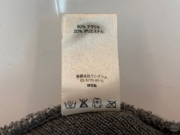 シュプリーム SUPREME BIG LOGO BEANIE ビッグ ロゴ ビーニー ニット帽 帽子 灰 帽子 メンズ帽子 ニット帽 ロゴ グレー 104H-46